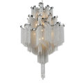 Luxury Pendant Lighting Silver LED Tassel Pendant Lights Metal Aluminum Chain Chandelier